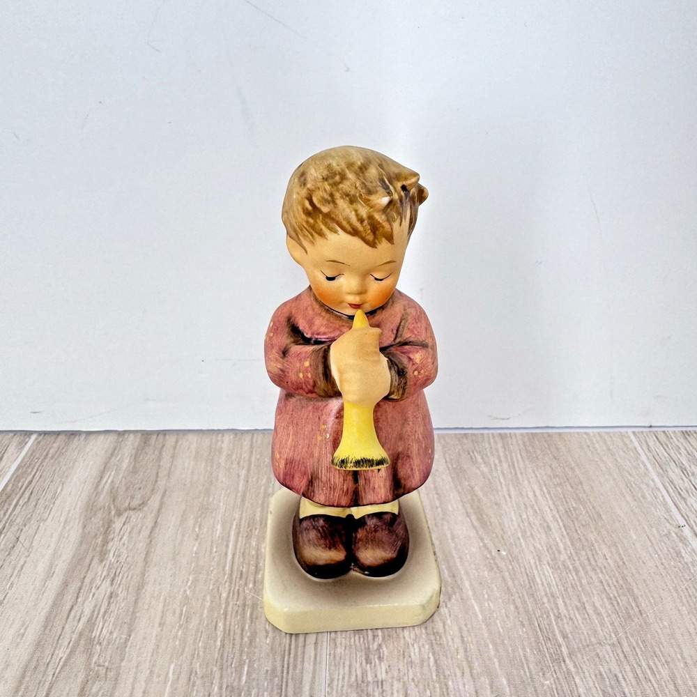 Goebel Hummel A Budding Maestro Figurine Boy Flute Vintage W Germany 5in